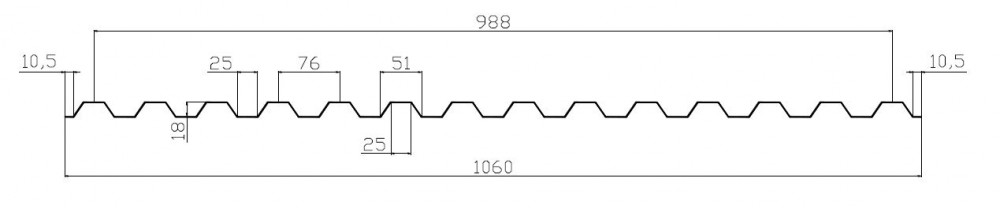 Polykarbonátová trapézová deska Guttagliss Makro SC