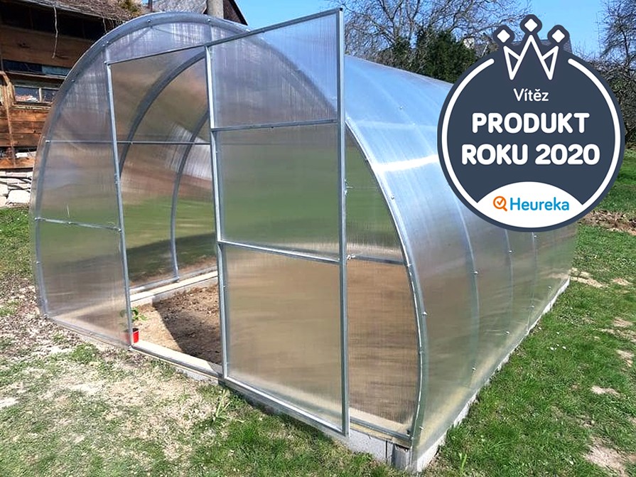 Polykarbonátový skleník Volha s logem Produkt roku 2020
