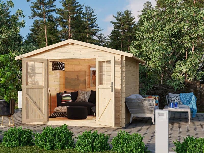 Dřevěný zahradní domek Karibu Seefeld 6