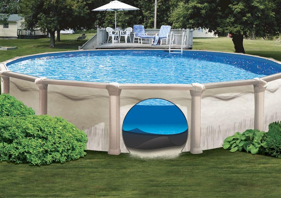 Geotextilie pod bazén