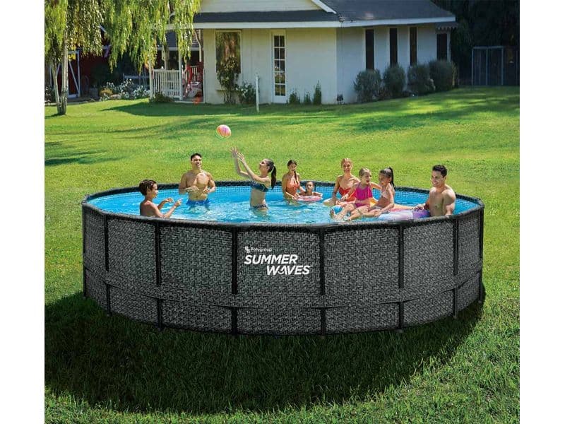 Nadzemné Bazén Summer Waves s dětmi
