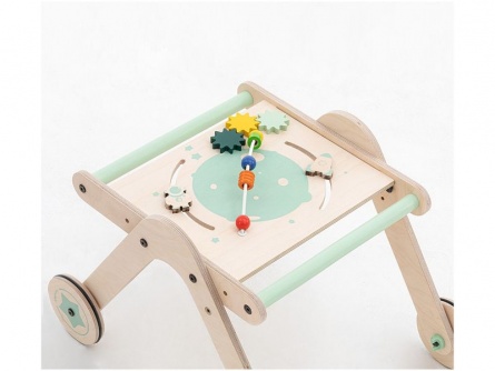 Dřevěné chodítko a hrací stolek WalkMe