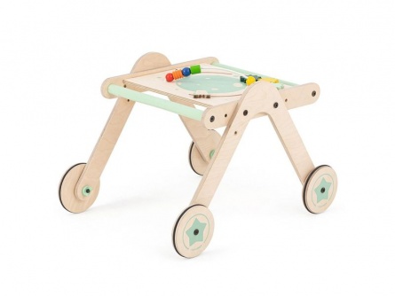 Dřevěné chodítko a hrací stolek WalkMe