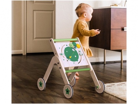 Dřevěné chodítko a hrací stolek WalkMe