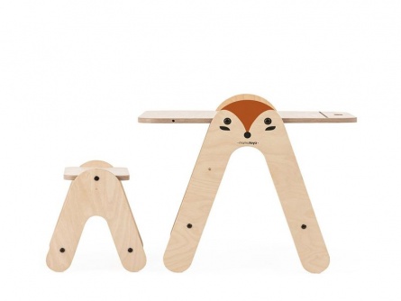 Dřevěný stolek na malování Fox