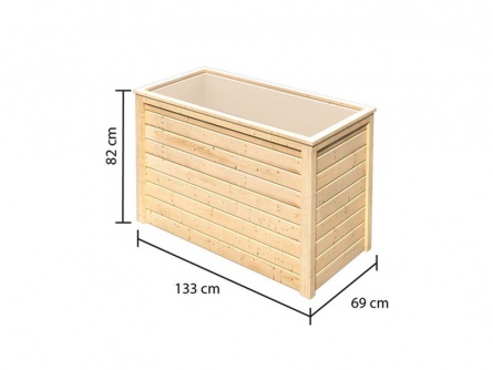 Karibu Hochbeet natur