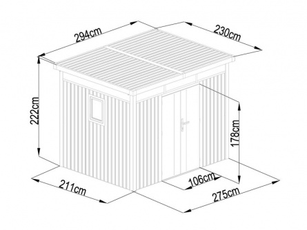 Lanitplast Marburg 108 antracit