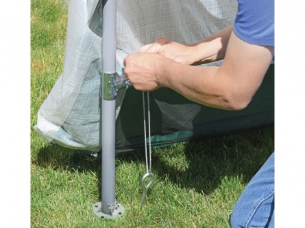 ShelterLogic 1,8 × 2,4 m bílo-zelená