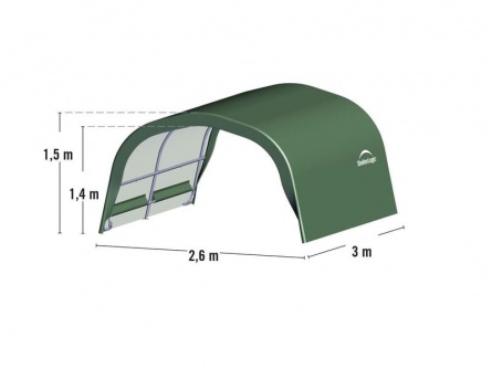 ShelterLogic Run-In-Shed 2,6 × 3 m