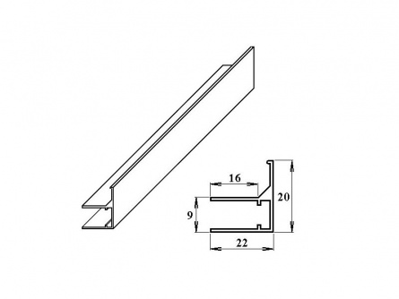 šířka 6 mm, délka 2,1 m
