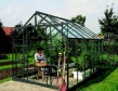 Skleník z čirého kaleného skla Vitavia URANUS 8300 zelený