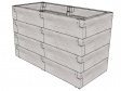 Vyvýšený záhon Juwel Timber 4ER-SET